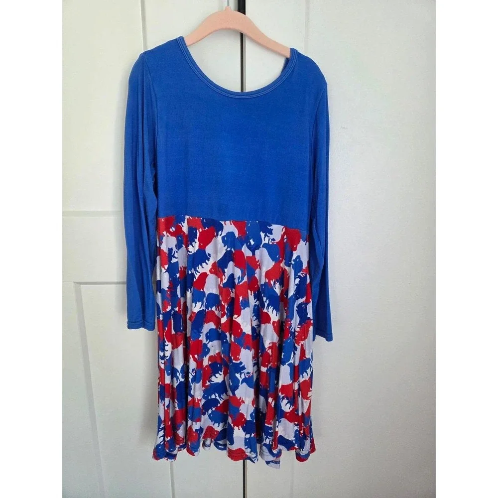 Buffalo bills girls bamboo dress size 7-8